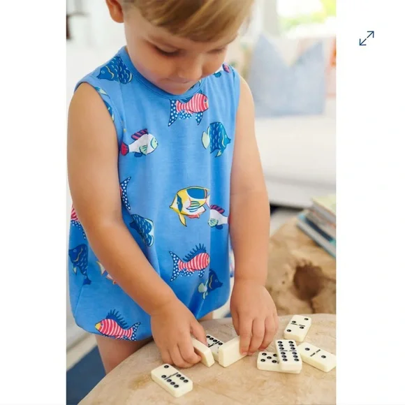 Beaufort Bonnet TBBC Boy/Girl Patton Play Bubble Here Fishy Fishy HTF! RARE! 3T - Picture 5 of 10